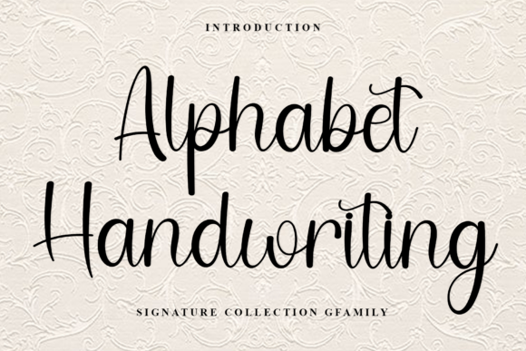 Alphabet Handwriting Font