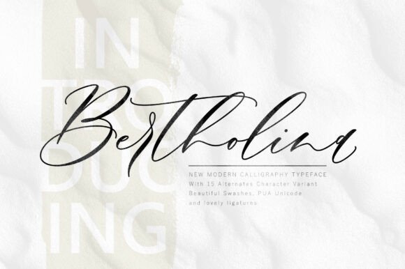 Bertholina: A Font for Elegant Campaigns