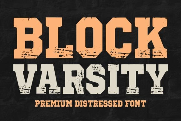 Block Varsity Font for Bold Editorial Design