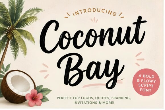 Coconut Bay Font for Creative Makers