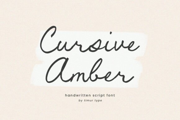 Cursive Amber Font for Elegant Branding