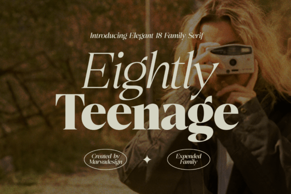 Eightly Teenage Font for Web Design