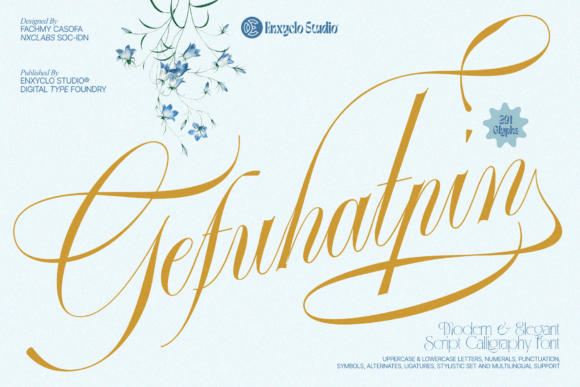 Gefuhatpin: A Luxurious Script Font for Branding