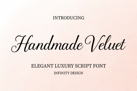 Handmade Velvet Font for Elegant Branding