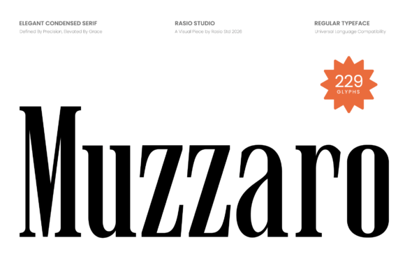Muzzaro: A Luxurious Serif Font for Designers