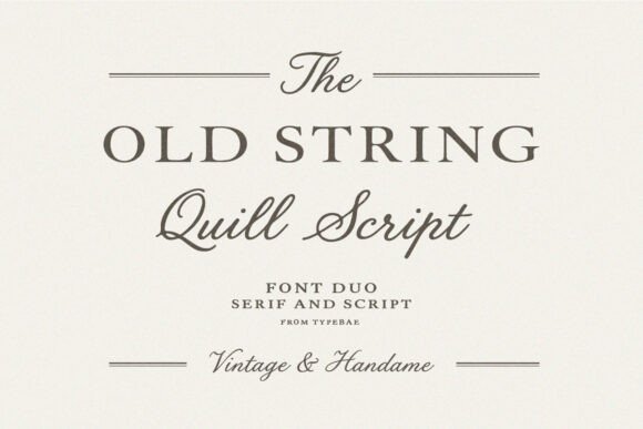 Old String Font for Web Design