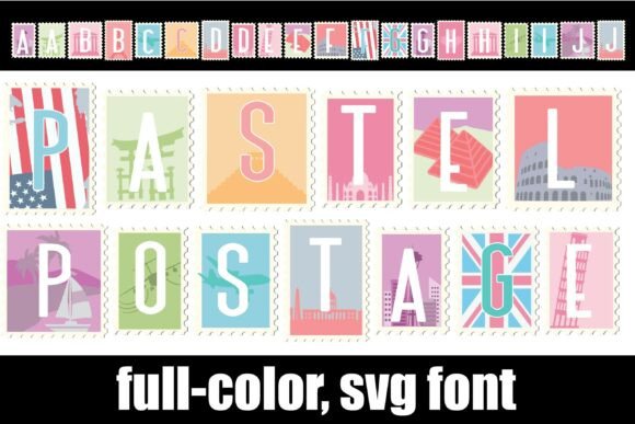 Pastel Postage Font