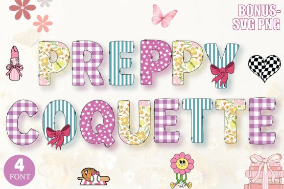 Preppy Coquette Decorative Font