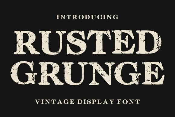 Rusted Grunge Font for Web Design