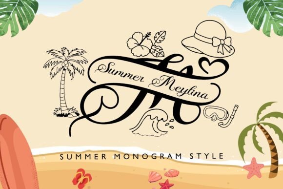 Summer Meylina Monogram Font