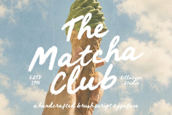 The Matcha Club Font for Creative Publishing