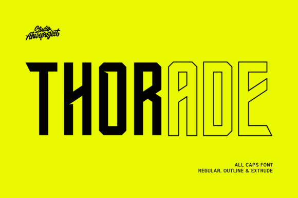Thorade: Bold Sans Serif Font for Creative Projects