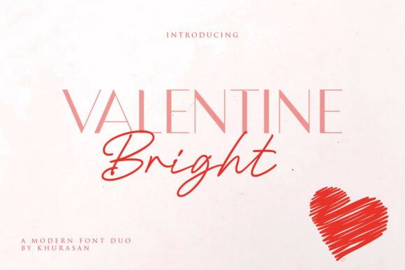 Valentine Bright Duo Font