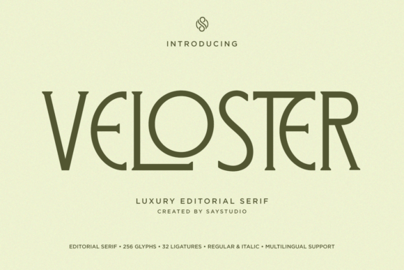Veloster: A Luxurious Serif Font for Business Growth