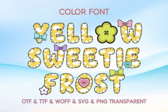 Yellow Sweetie Frost Font Review